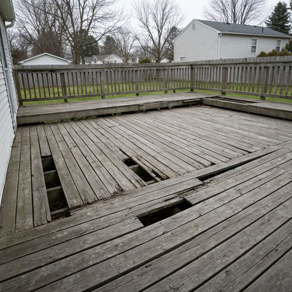 Deck Restoration before